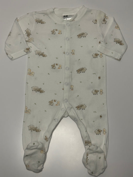 Strampler mit Schaf-Print H&M Gr. 56