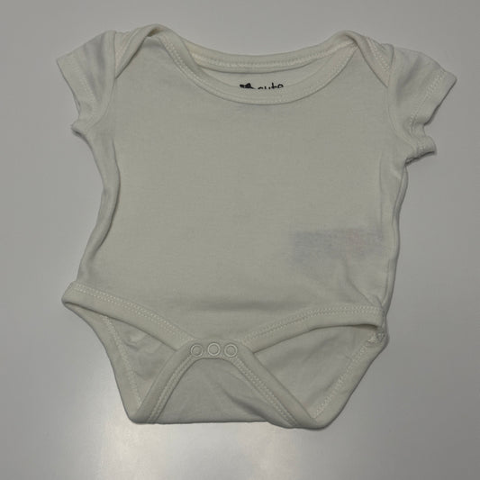 Kurzarmbody Uni Weiss  Gr. 62