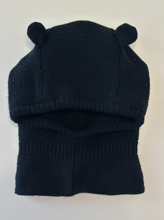 C&A Kinder Strick-Balaclava mit Öhrchen – Schwarz – Grösse 52–53