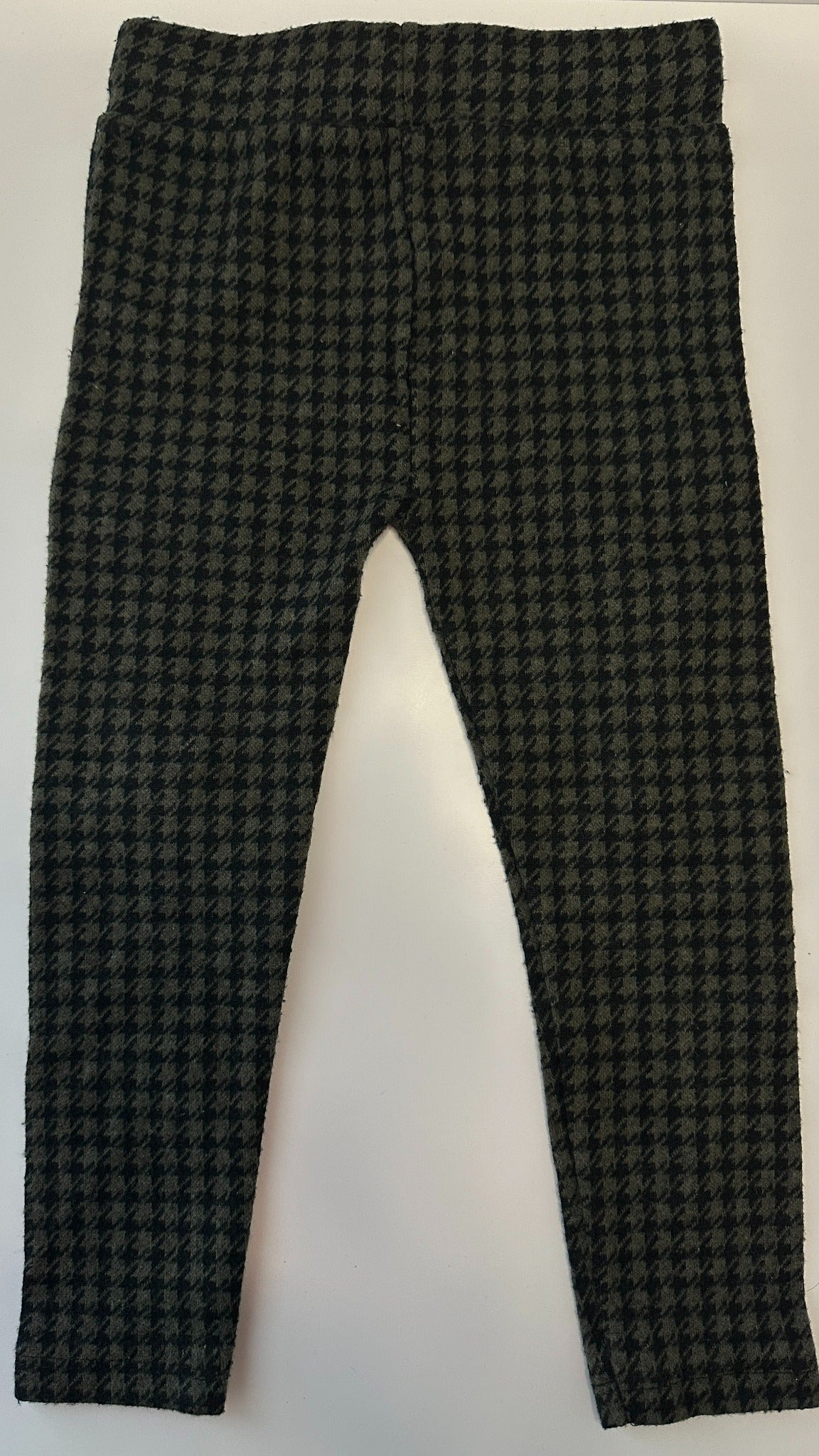 Mädchen Hose mit Herz Muster Grün/Schwarz Gr. 134/140