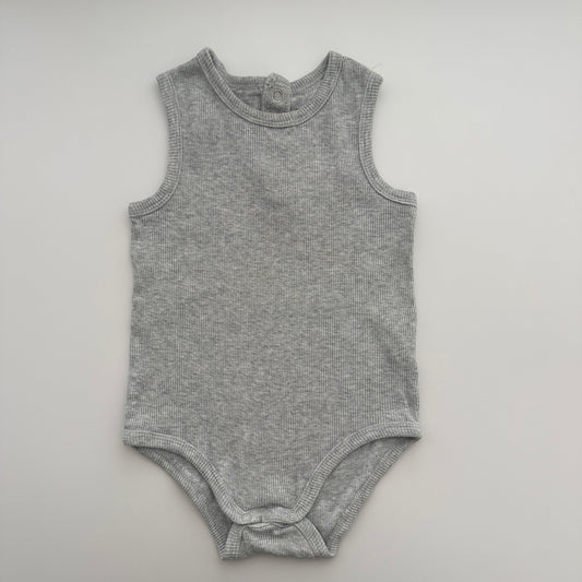 Vertbaudet Baby Ripp-Body Grau Gr. 86