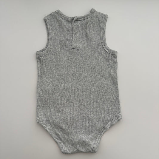 Vertbaudet Baby Ripp-Body Grau Gr. 86