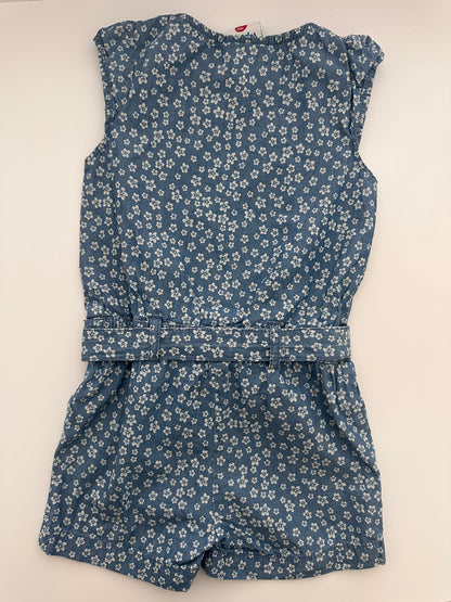 Topolino Kinder Jumpsuit Blau mit Blumen Gr. 104