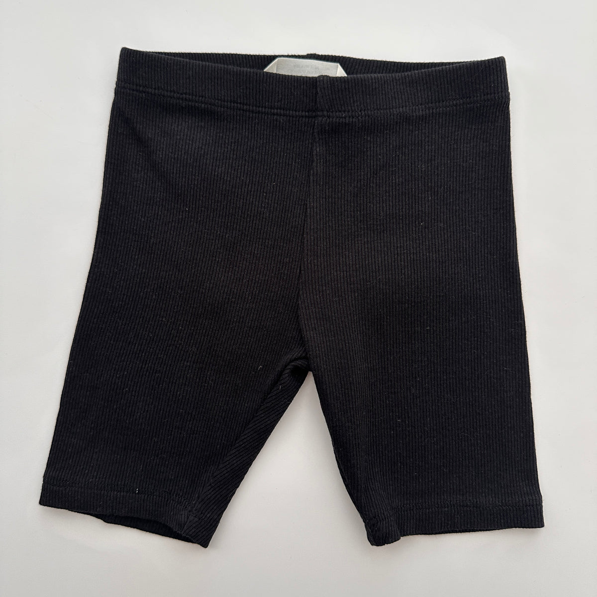 H&M Kinder Ripp-Radlerhose Schwarz Gr. 98 / 2–3 Jahre