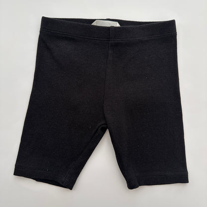 H&M Kinder Ripp-Radlerhose Schwarz Gr. 98 / 2–3 Jahre