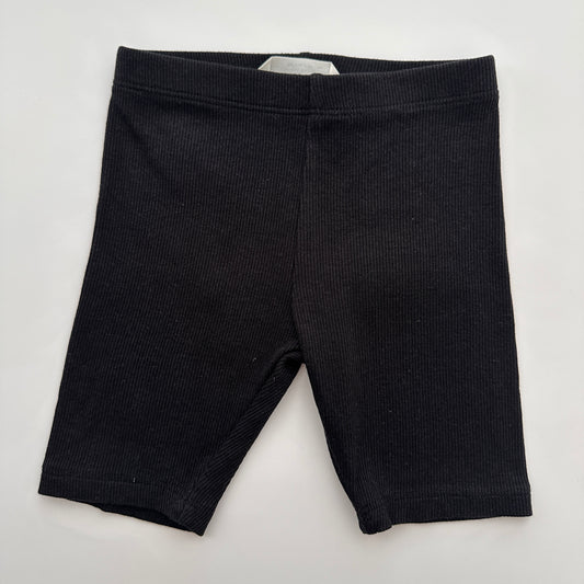 H&M Kinder Ripp-Radlerhose Schwarz Gr. 98 / 2–3 Jahre