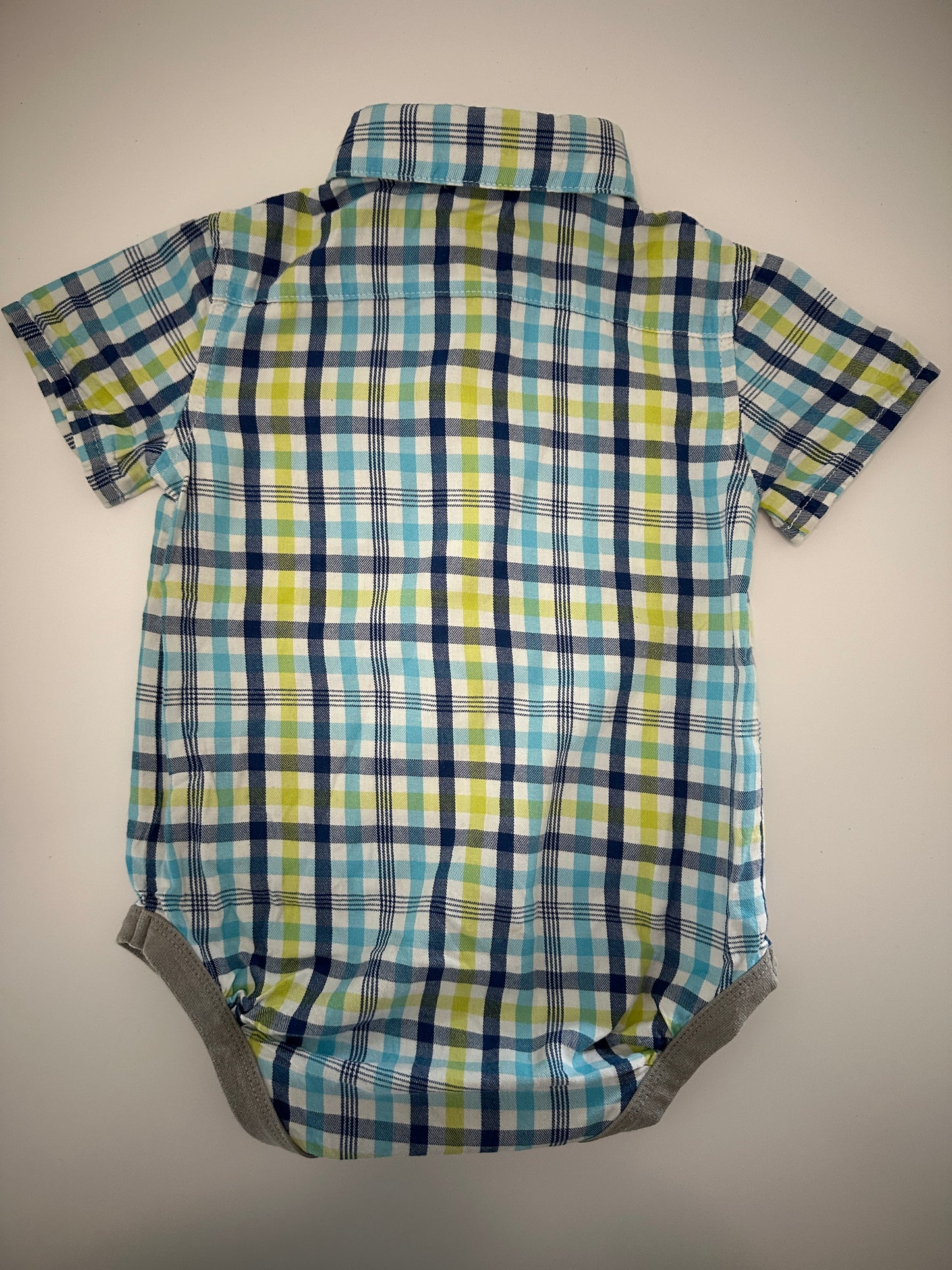 Kariertes Hemd kurzarm Gr. 80