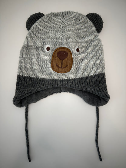 Strickmütze mit Bärenmotiv und Fleece-Futter 18-24 Mt.
