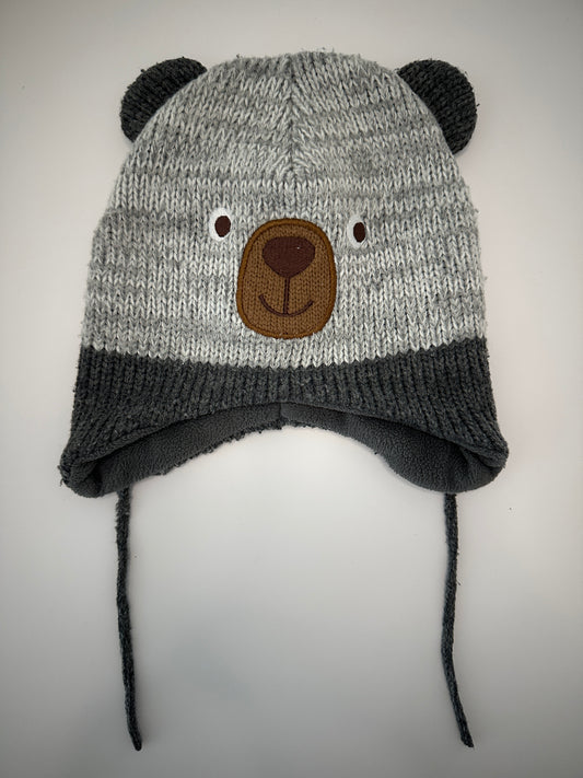 Strickmütze mit Bärenmotiv und Fleece-Futter 18-24 Mt.