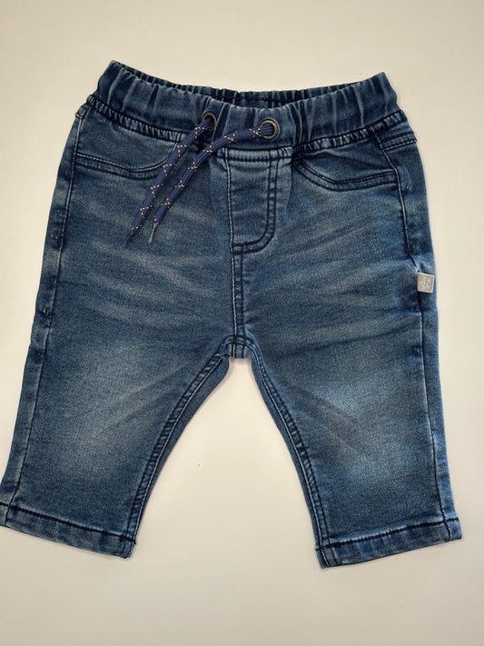 Jeanshose mit Gummibund und Kordelzug Gr. 62