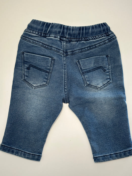 Jeanshose mit Gummibund und Kordelzug Gr. 62