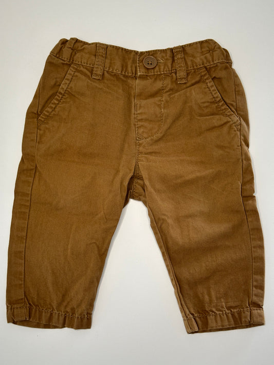 Lange Babyhose in Braun Gr. 68