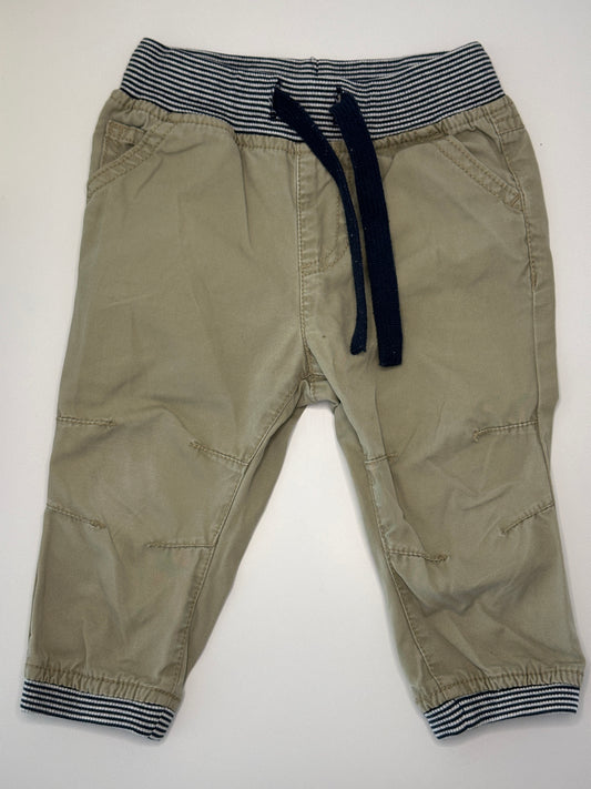 Bequeme Babyhose mit Streifenbund Gr. 74