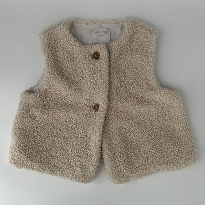 Manor Baby Teddyweste Creme Gr. 104 – Kuschelige Fleeceweste