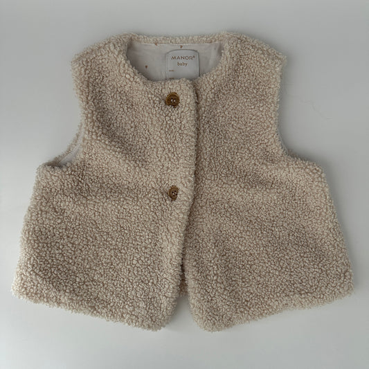 Manor Baby Teddyweste Creme Gr. 104 – Kuschelige Fleeceweste