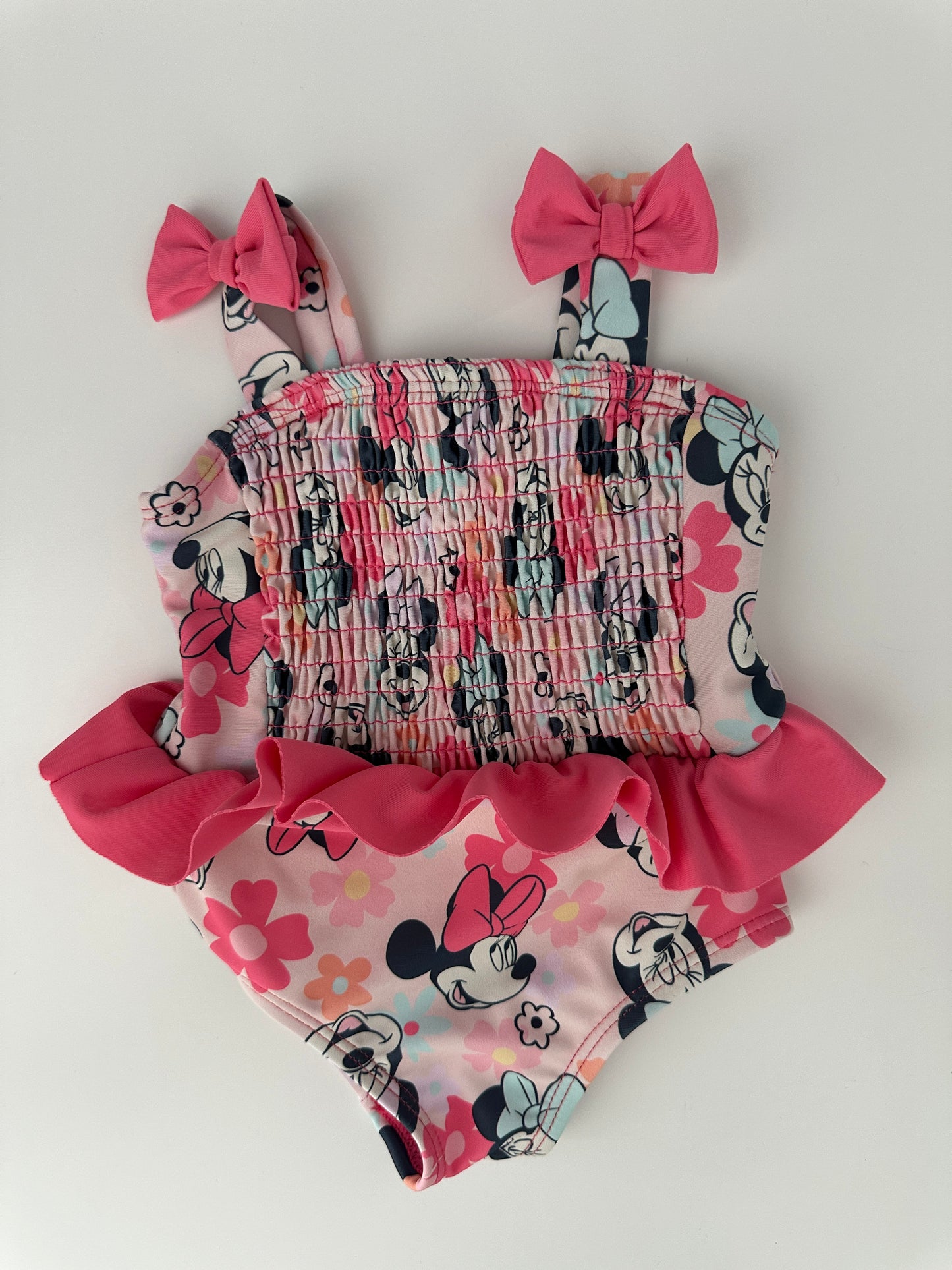 Minnie Mouse Badeanzug Rosa Gr. 62 – Volants & Schleifen