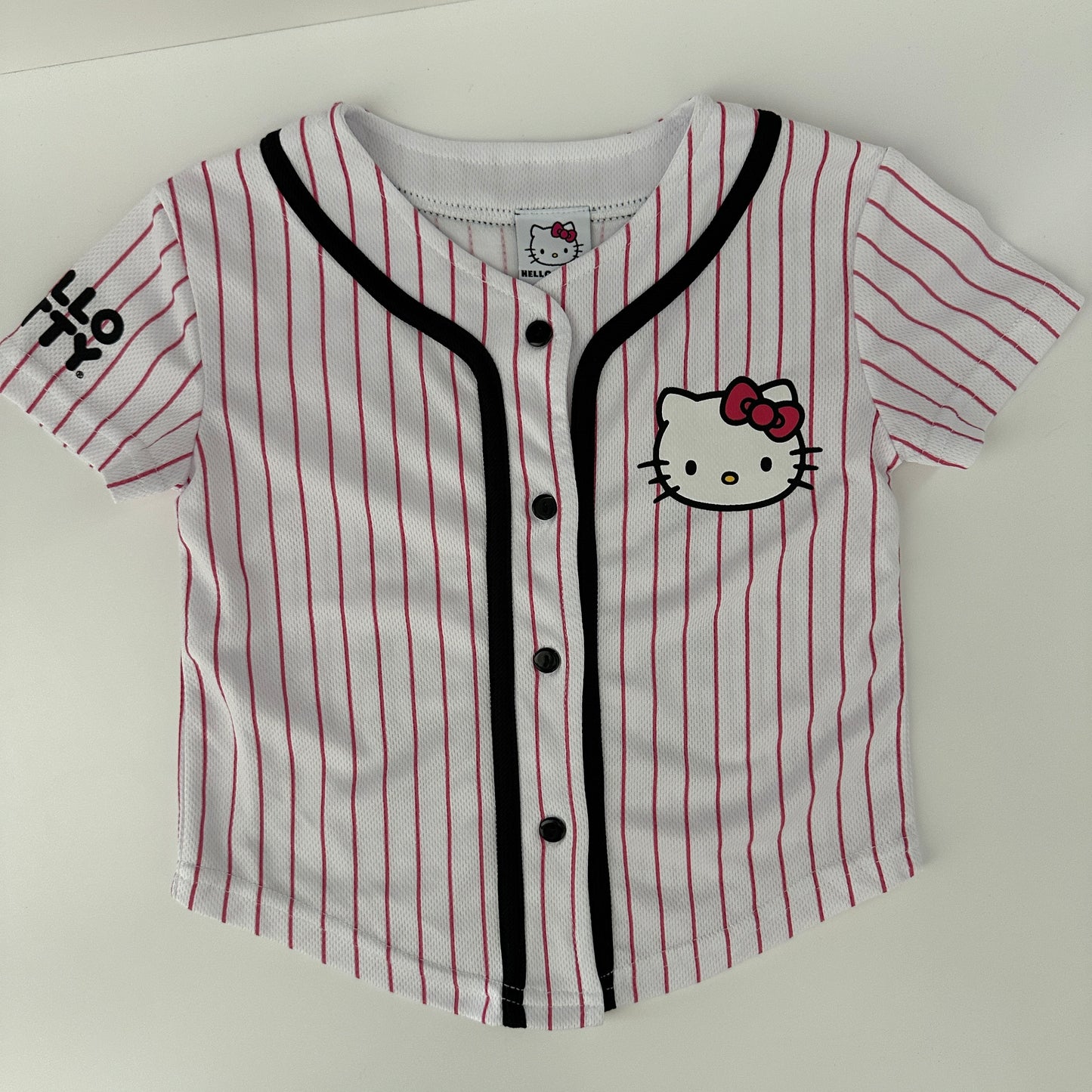 Hello Kitty Baseball Jersey Weiss-Pink Gr. 104 – Gestreift
