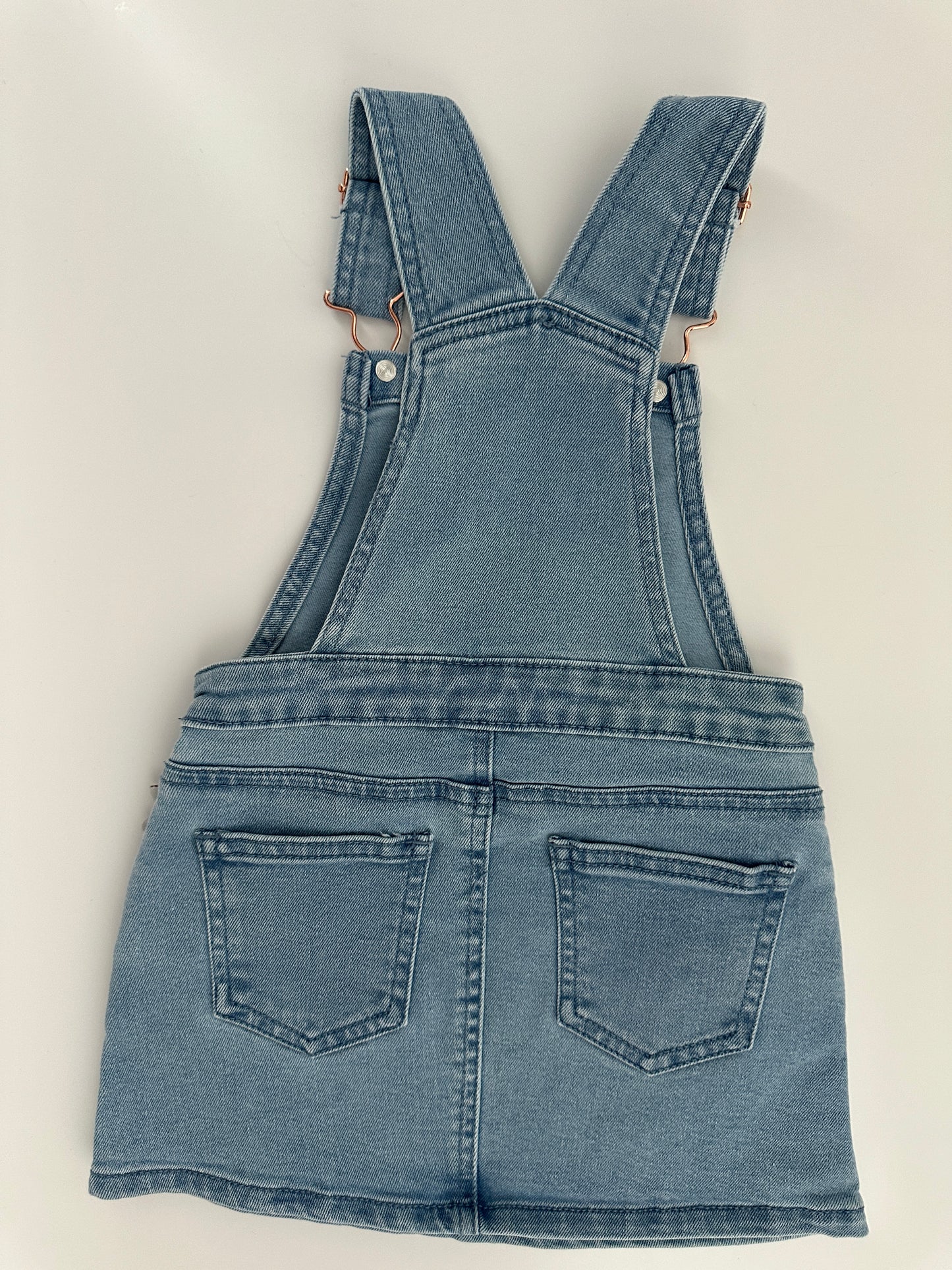 Disney Minnie Maus Latzkleid Jeans Gr. 98 – Glitzer Schleife