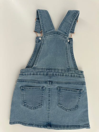 Disney Minnie Maus Latzkleid Jeans Gr. 98 – Glitzer Schleife