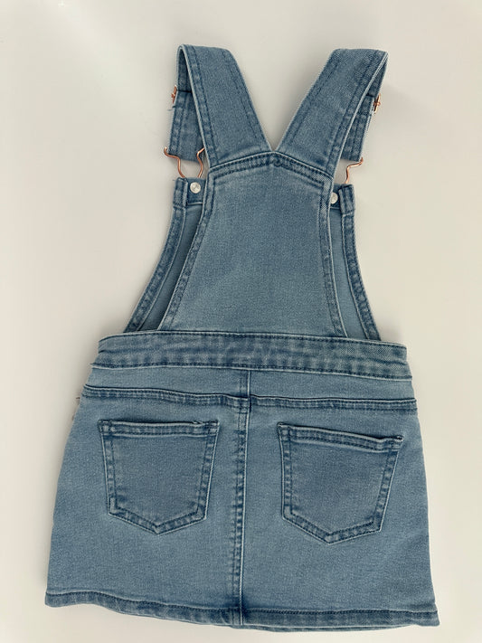 Disney Minnie Maus Latzkleid Jeans Gr. 98 – Glitzer Schleife