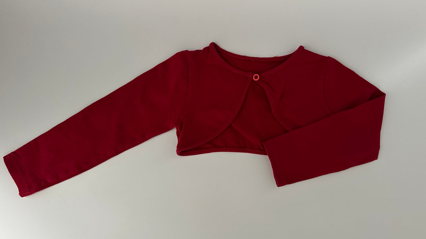 Bolero Jäckchen Rot Gr. 104 – Langarm