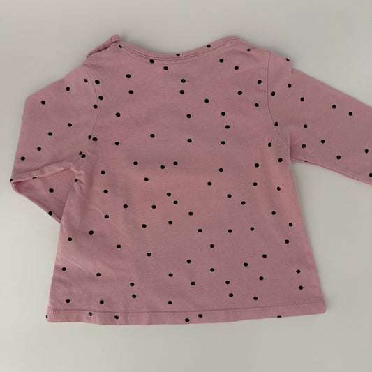 Hello Kitty Langarmshirt Rosa Gr. 80 – Punkte & Print