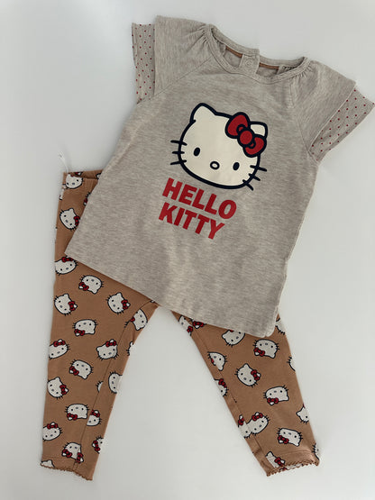 Hello Kitty Set Gr. 86 – T-Shirt & Leggings Beige
