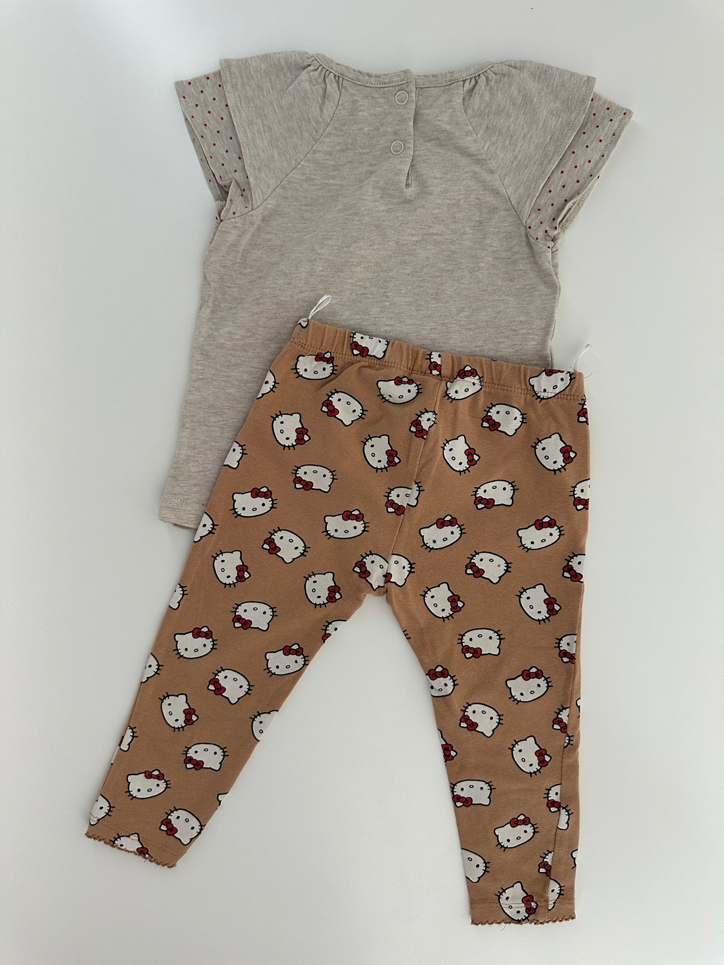 Hello Kitty Set Gr. 86 – T-Shirt & Leggings Beige