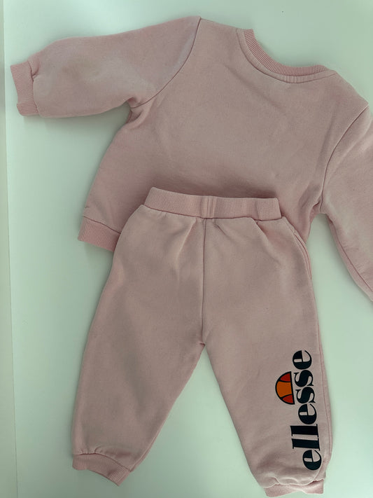 Ellesse Trainingsanzug Rosa Gr. 86/92 – Sweatshirt & Jogginghose
