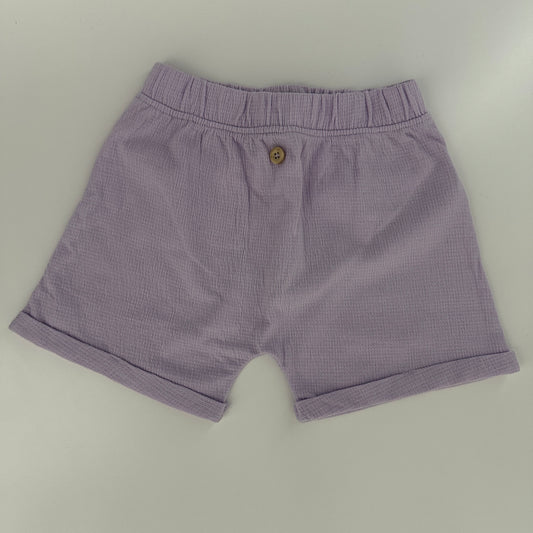 Baby Shorts Flieder Gr. 86/92 – Musselin-Look mit Knopf