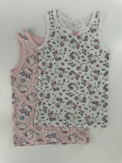 Hello Kitty Unterhemd Set Rosa Gr. 92 – 2er Pack Baumwolle
