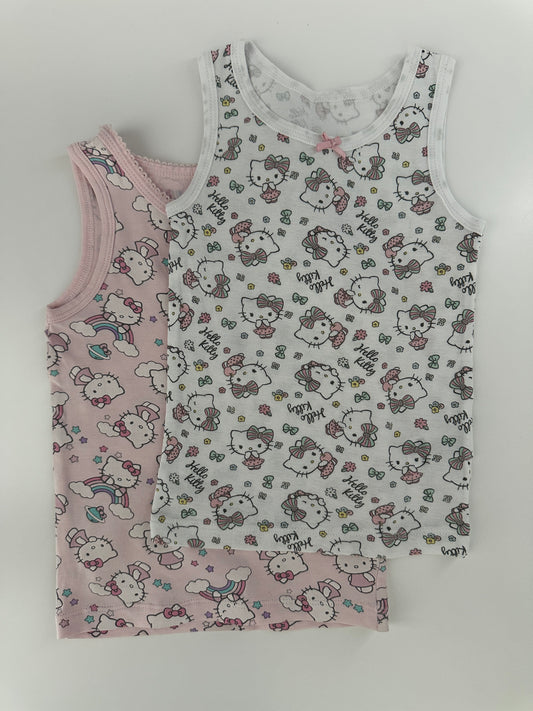 Hello Kitty Unterhemd Set Rosa Gr. 92 – 2er Pack Baumwolle