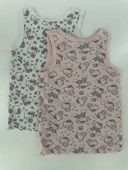 Hello Kitty Unterhemd Set Rosa Gr. 92 – 2er Pack Baumwolle