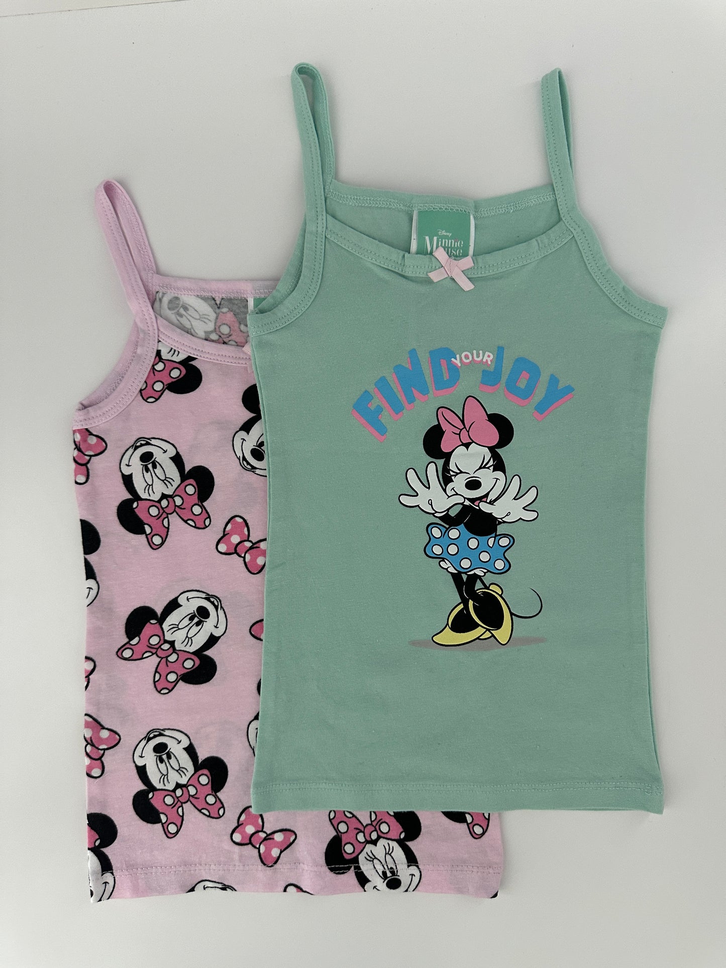 Disney Minnie Mouse Unterhemd Set Gr. 98/104 – 2er Pack Pastell