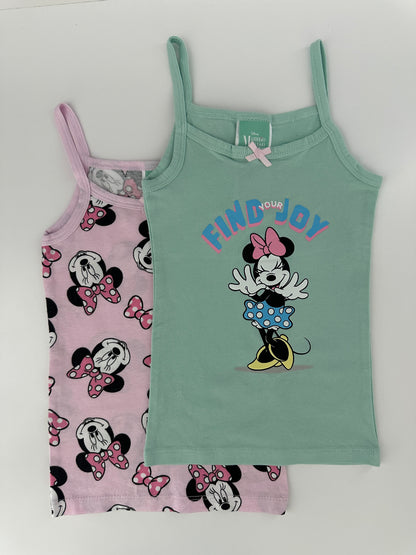Disney Minnie Mouse Unterhemd Set Gr. 98/104 – 2er Pack Pastell