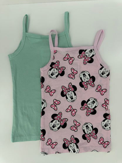 Disney Minnie Mouse Unterhemd Set Gr. 98/104 – 2er Pack Pastell