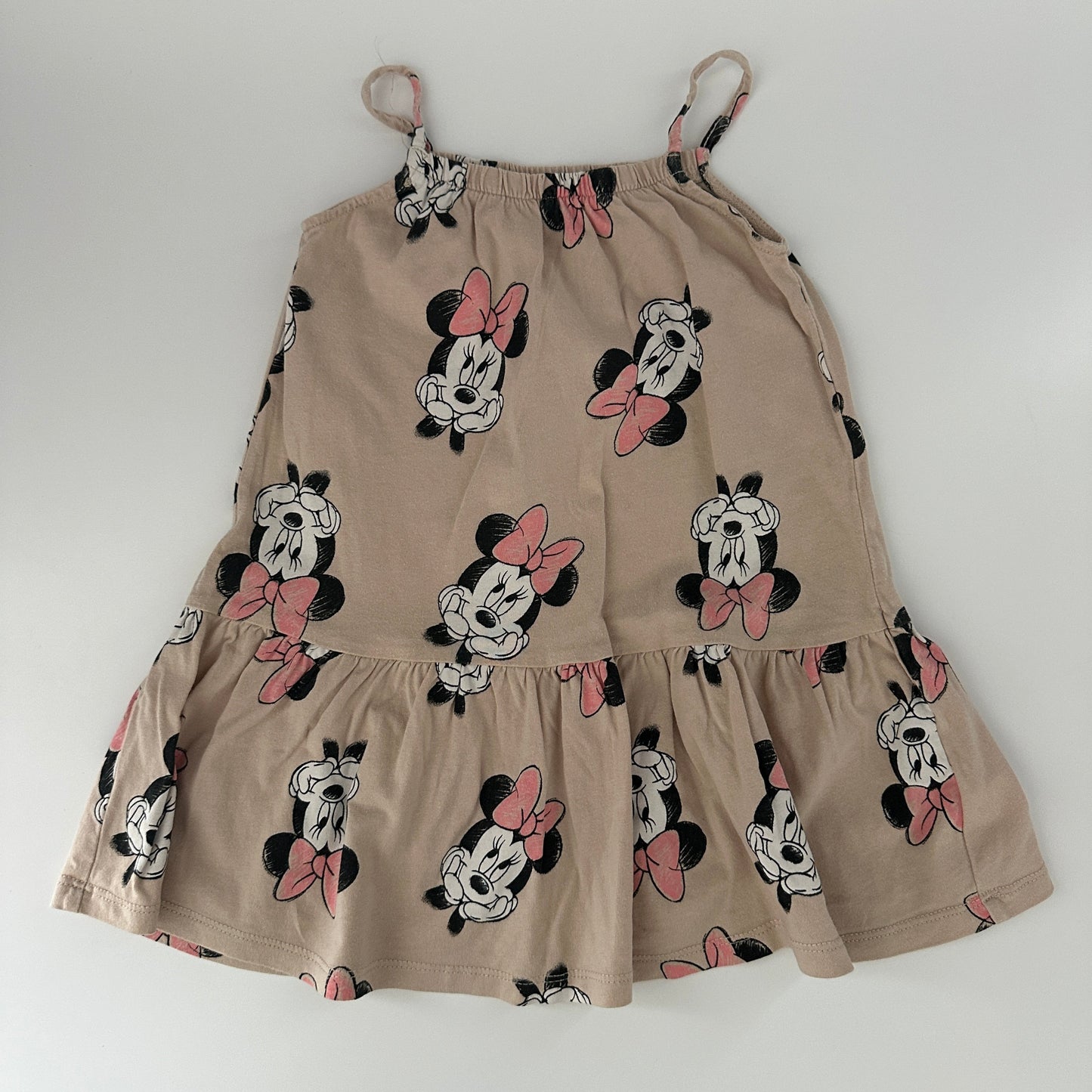 Disney Minnie Mouse Sommerkleid Beige Gr. 92/98 – Allover Print