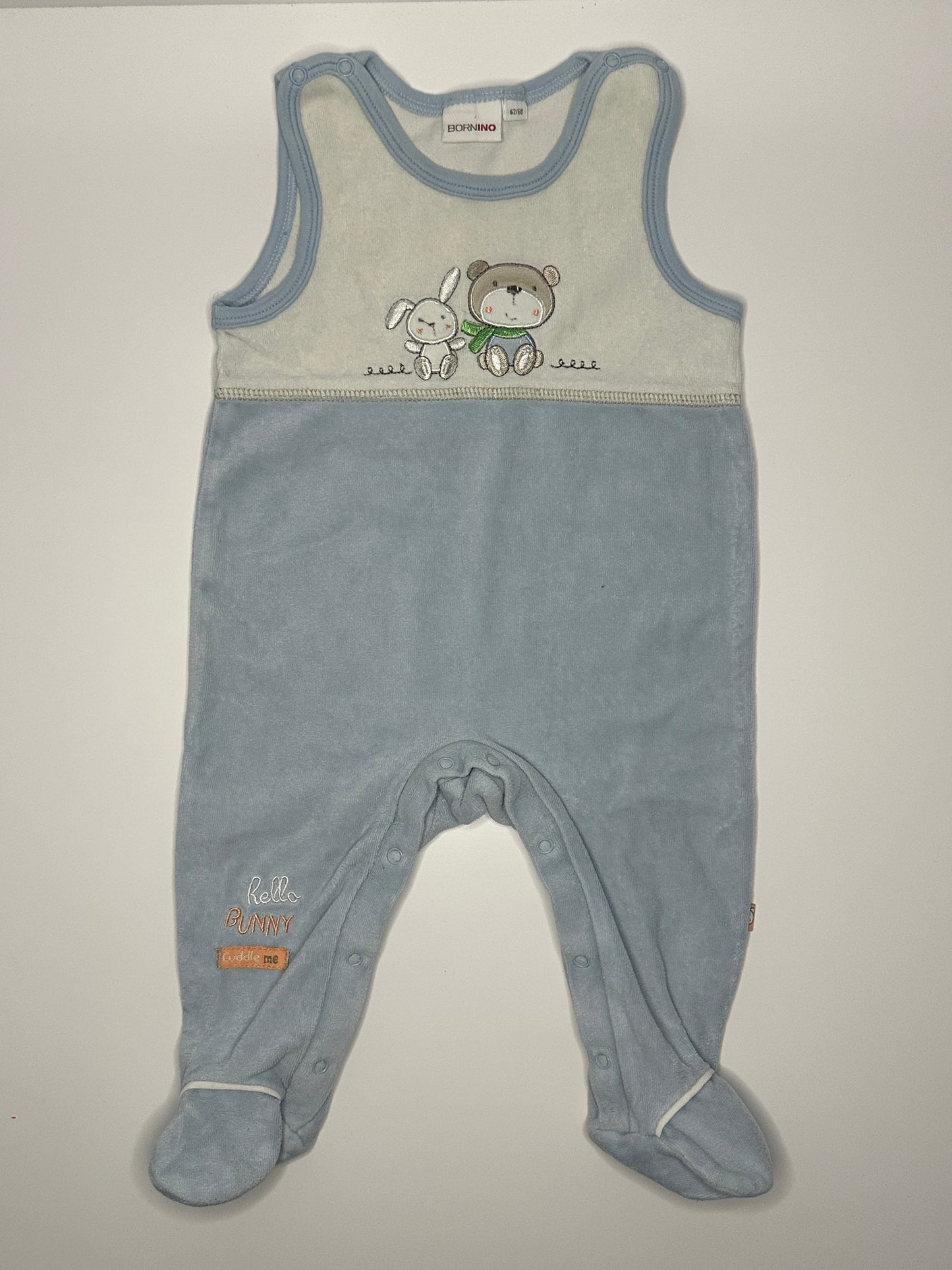 Warmer Strampler mit Füsschen Gr. 62/68