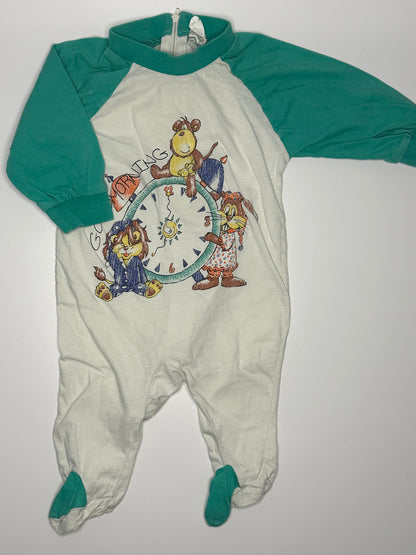 Vintage Baby Pyjama „Good Morning“ Gr. 62/68