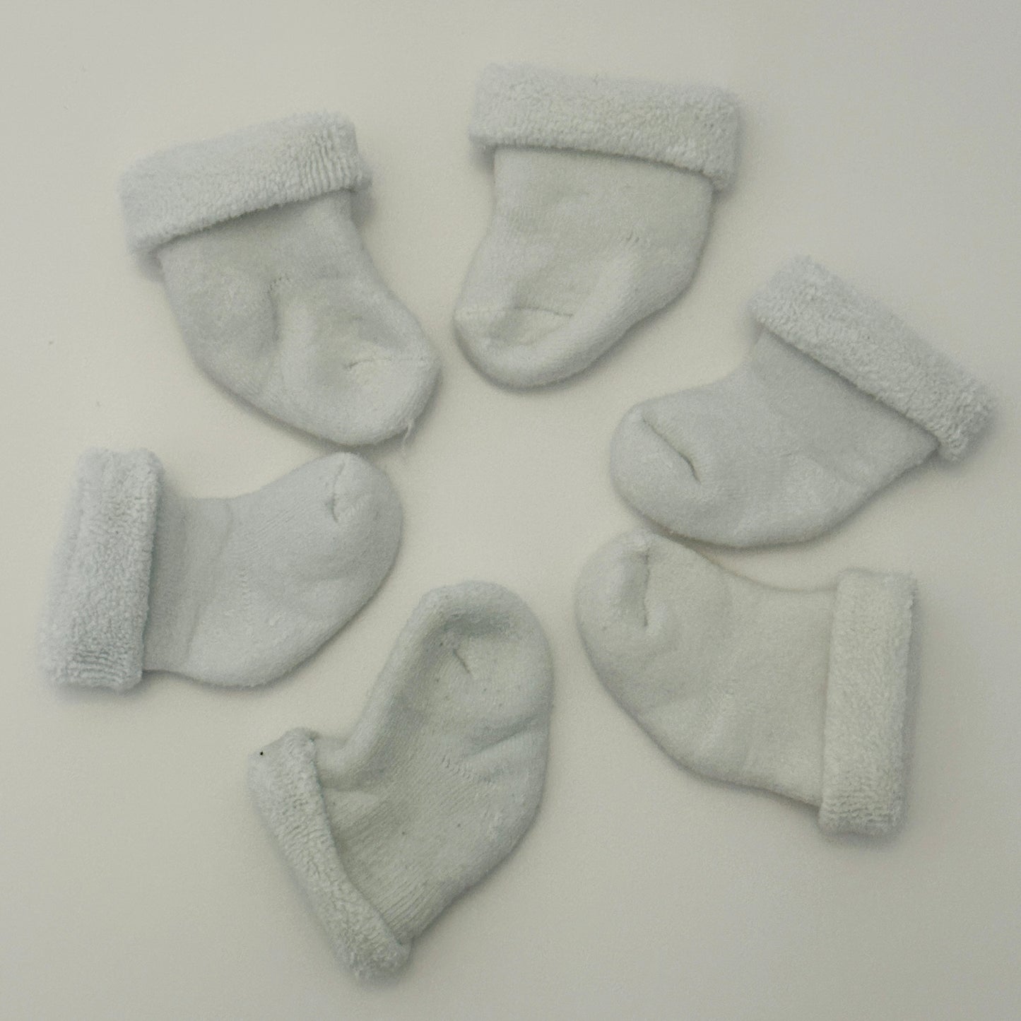 5 Paar Baby-Söckchen in weiss