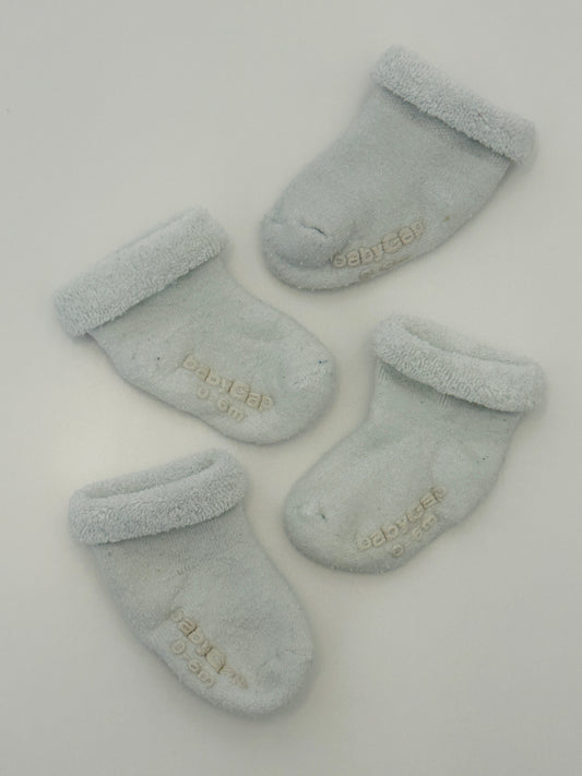 5 Paar Baby-Söckchen in weiss