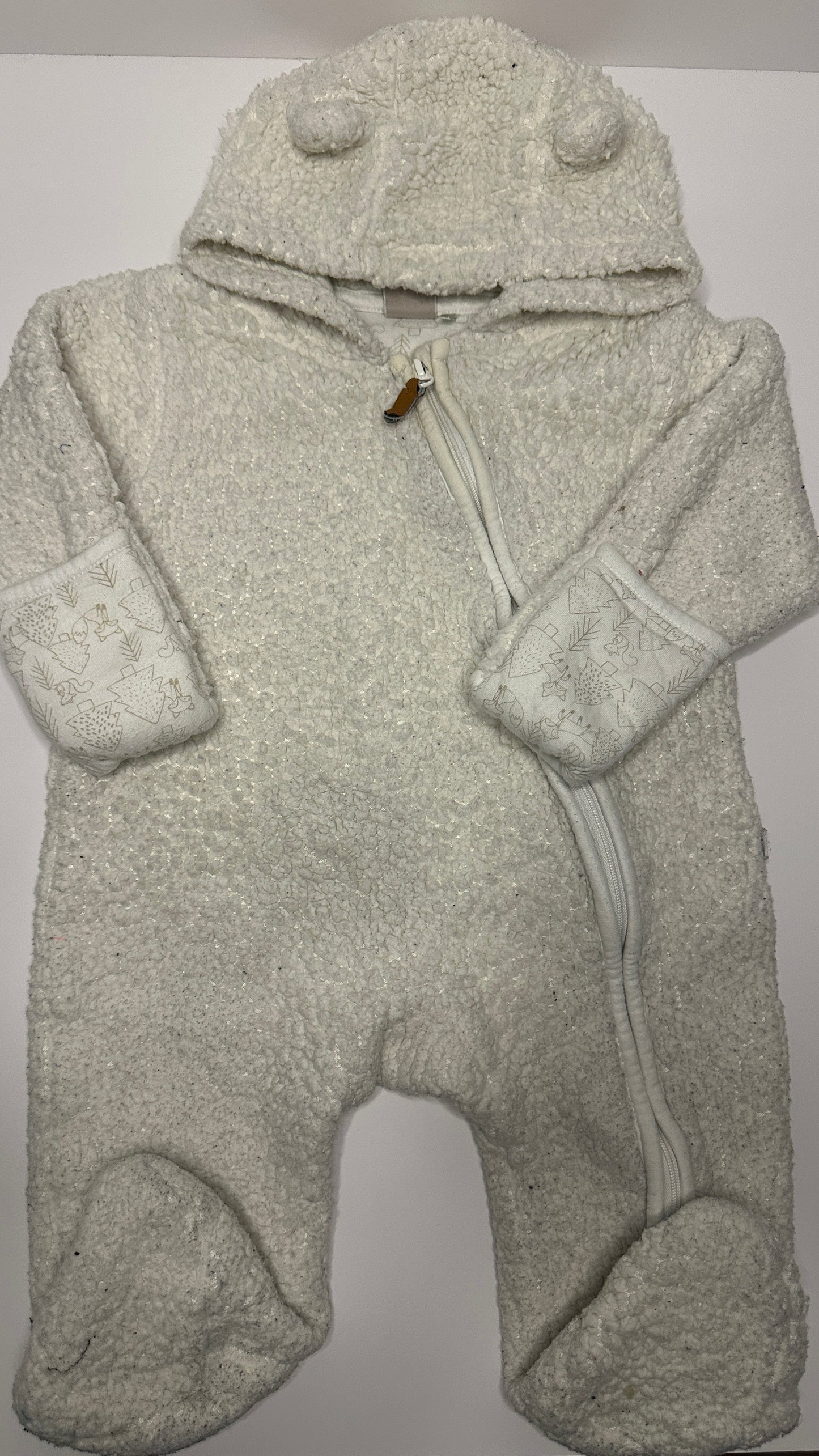 Winter Overall mit Kapuze und Ohren Gr. 62