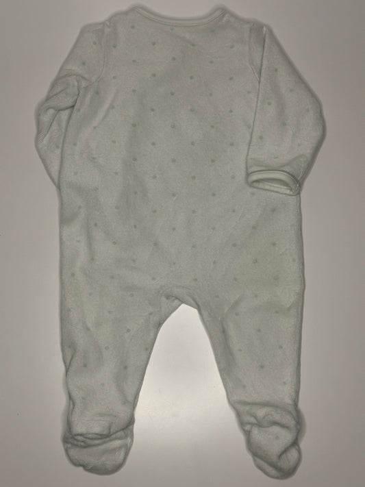 Flauschiger Pyjama mit Häschenmotiv Gr. 68