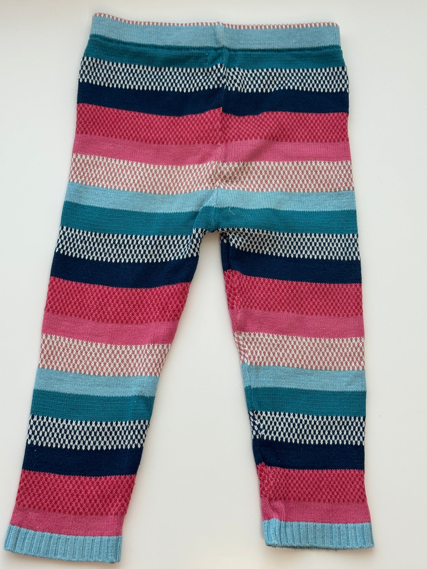 Leggings gestreift aus Baumwollmix – Gr. 80/86
