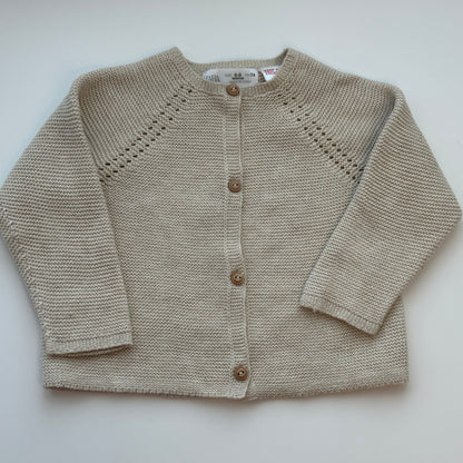 ZARA Baby Strickjacke aus Baumwolle – Grösse 74