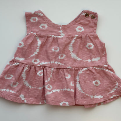 Kleid mit Batikmuster aus Bio-Baumwolle – Grösse 68