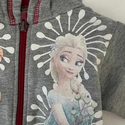 Disney Frozen Baby Hoodie Grau Anna & Elsa Gr. 80
