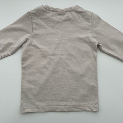 Smile Langarmshirt Schmetterling Rosa Gr. 92