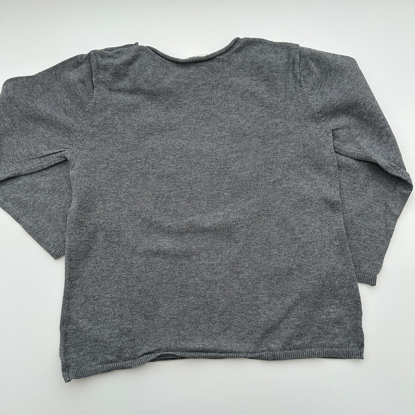 H&M Feinstrickpullover Grau mit Schmetterling Gr. 98
