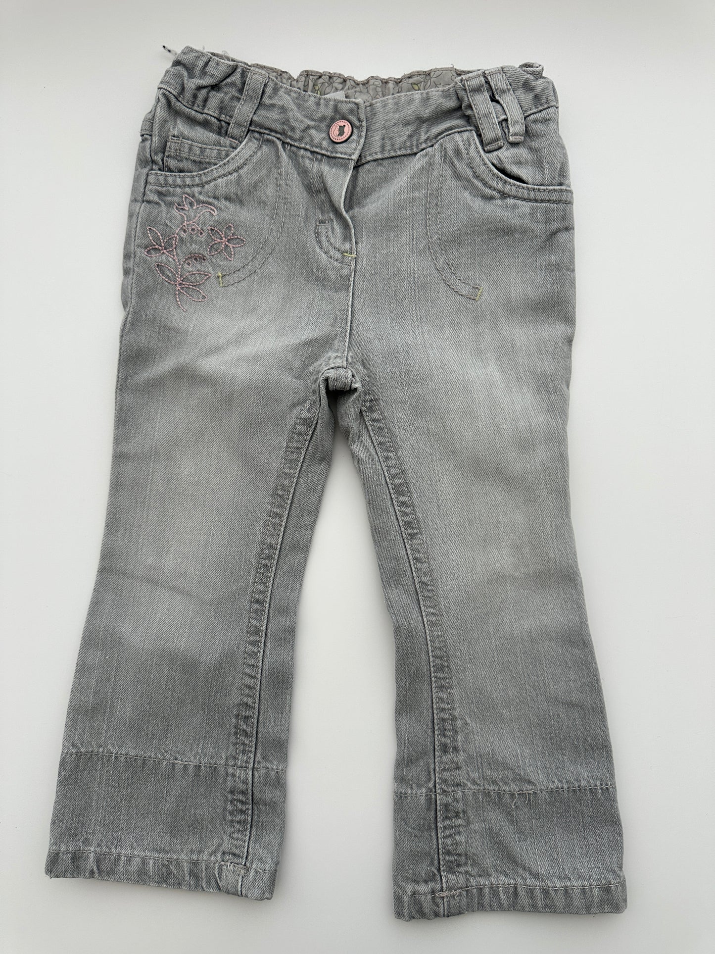 Disney at C&A Jeans Grau mit Stickerei Gr. 86
